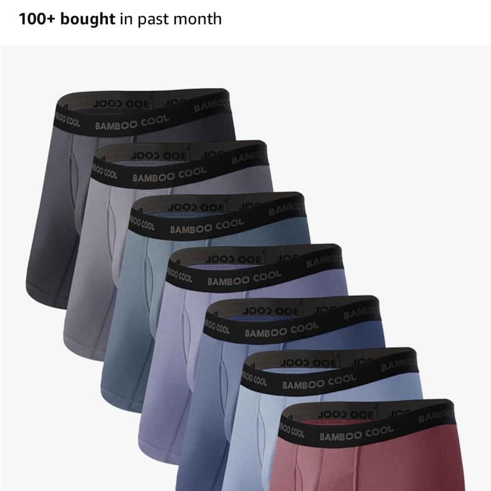 BAMBOO Men's Boxer Briefs - Assorted Colors